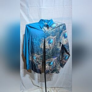Peacock Feather Print Shirt